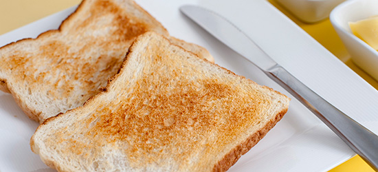 sliced toast